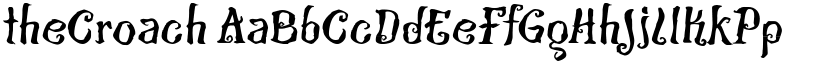 The Croach font download