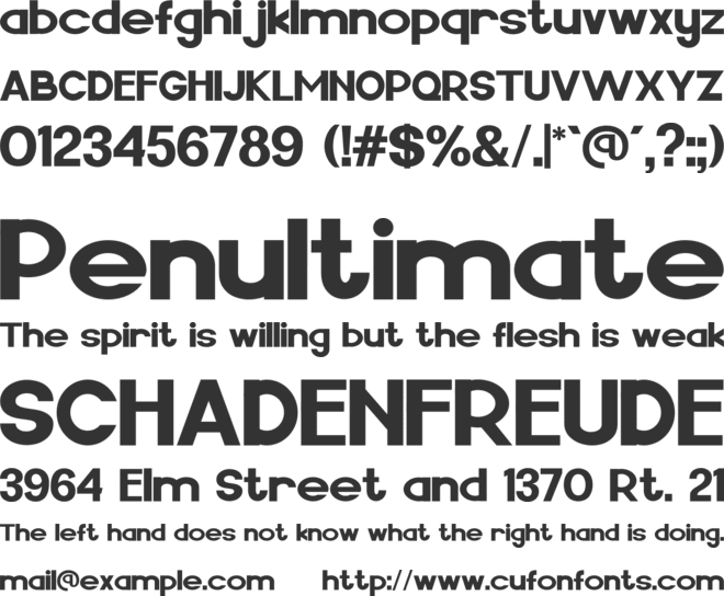 Simfoni font preview