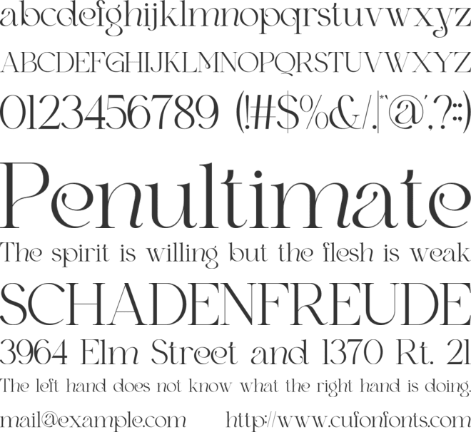Raiken font preview