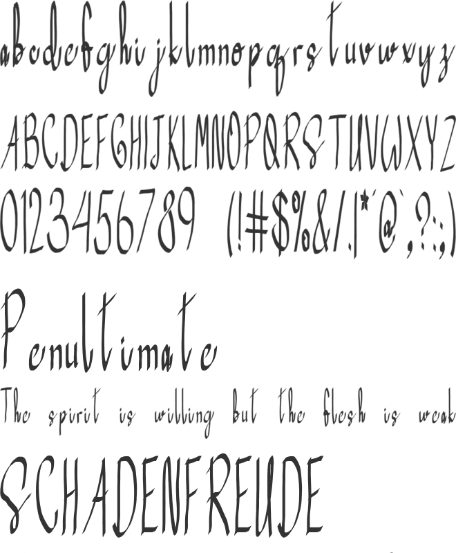 Tasiyo font preview