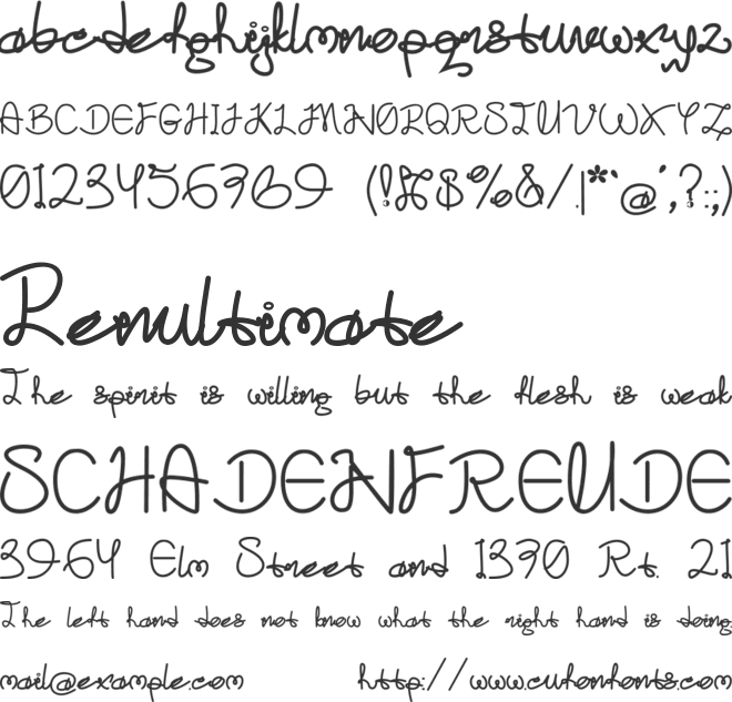 Detloid font preview