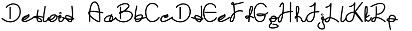 Detloid font