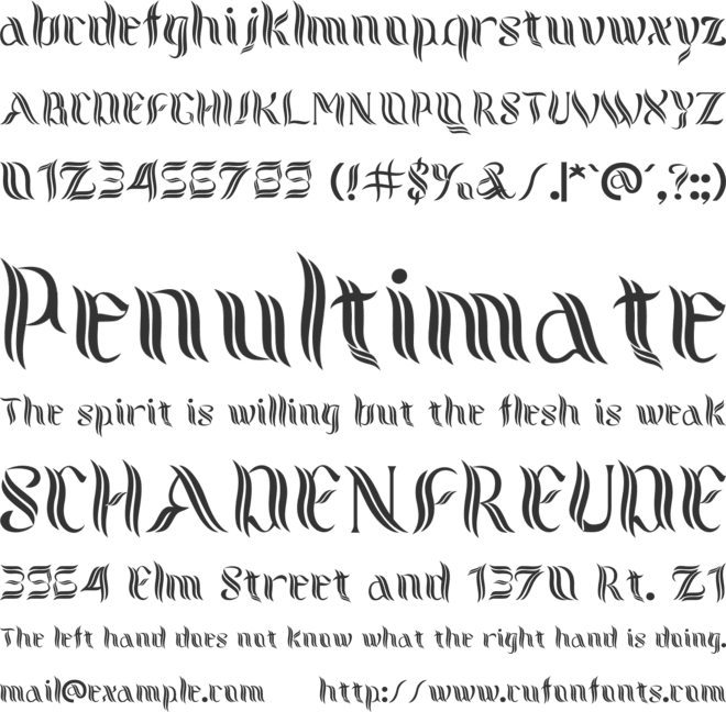 Mytik font preview