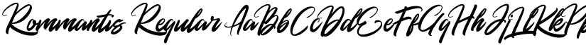 Rommantis Regular font