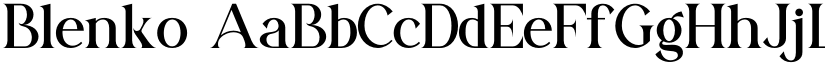 Blenko font download