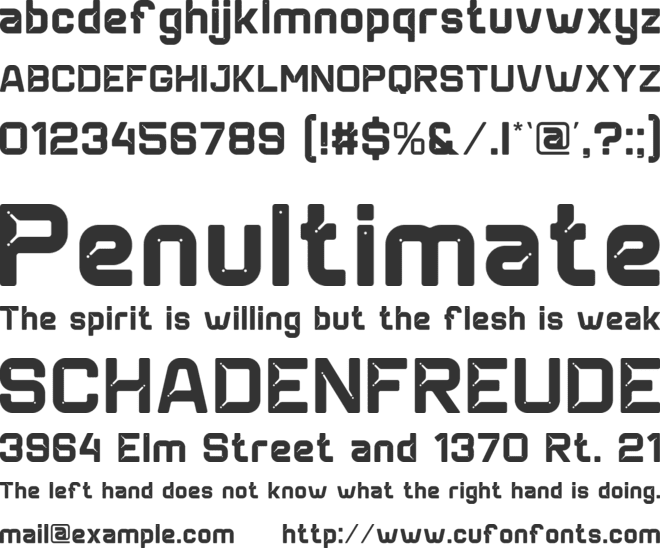 Arceo font preview