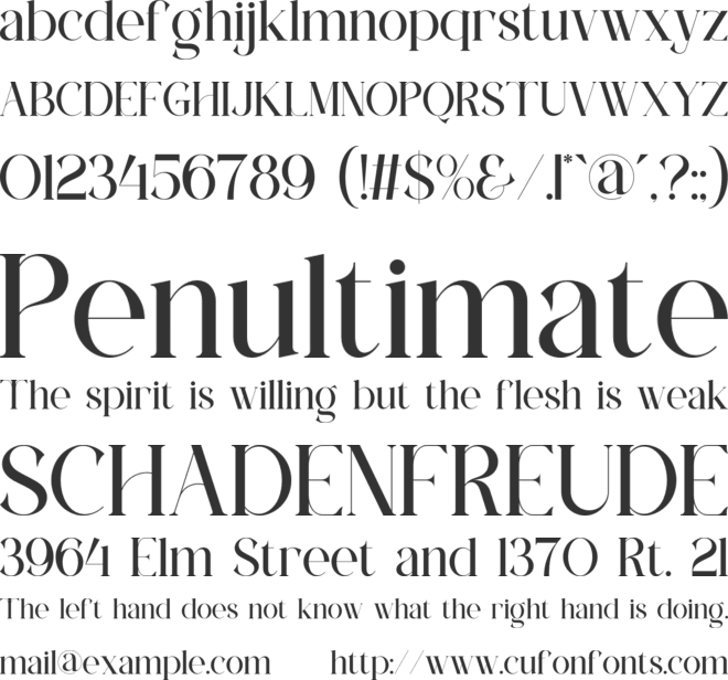 Fasmey font preview