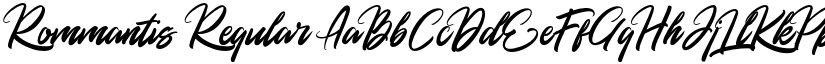 Rommantis Regular font