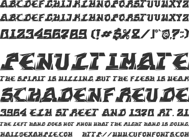 STREET WOLFKER font preview