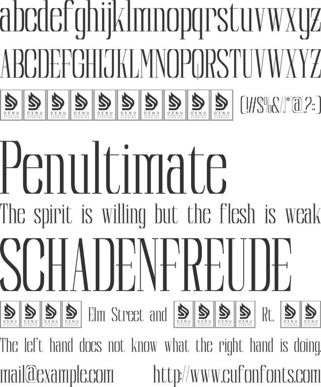 Reqaela font preview