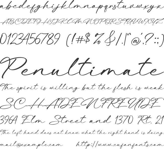 Beatina font preview