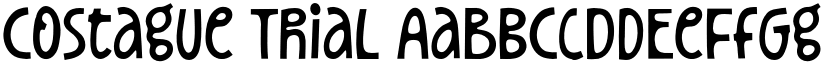 Costague Trial font download