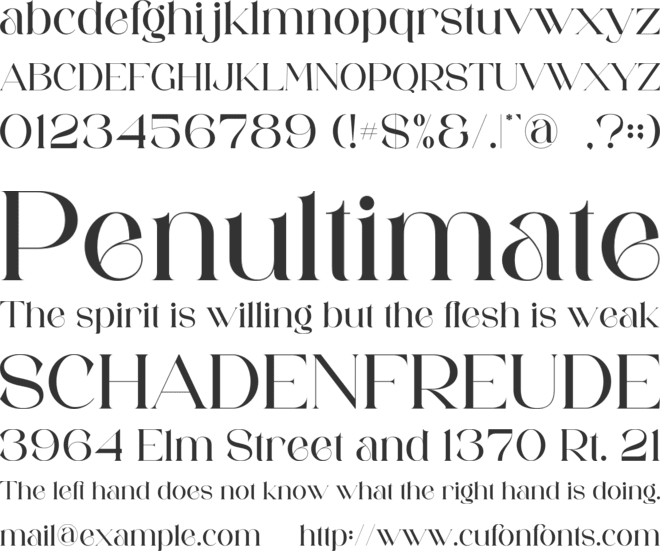 Gafitte font preview