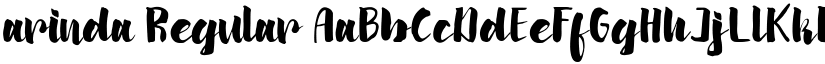 arinda Regular font