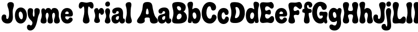Joyme Trial font