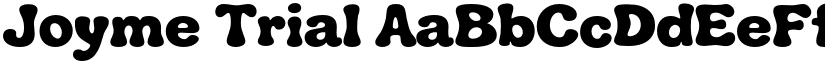 Joyme Trial font