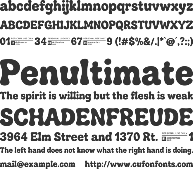 Joyme Trial font preview