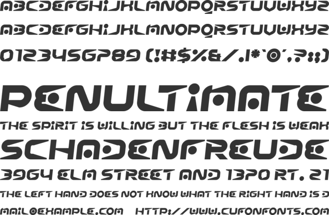 Psychlone font preview