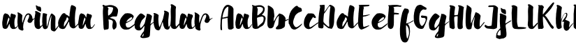 arinda Regular font