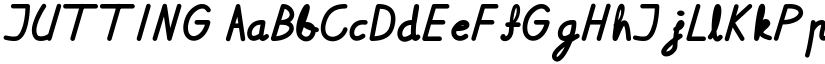 JUTTING font download