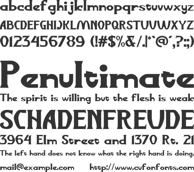 Magiccom font preview