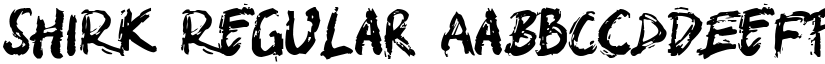 SHIRK Regular font
