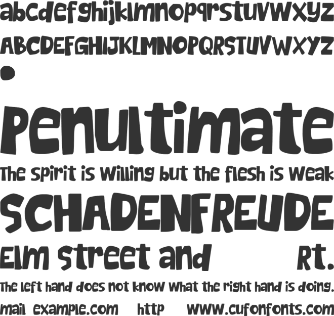 TORDEO font preview