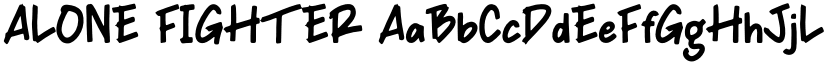 ALONE FIGHTER font download