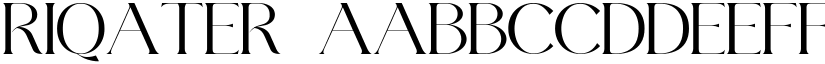 Riqater font