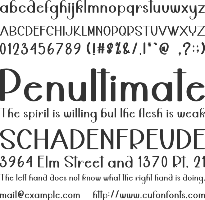 Chicken Handmade font preview
