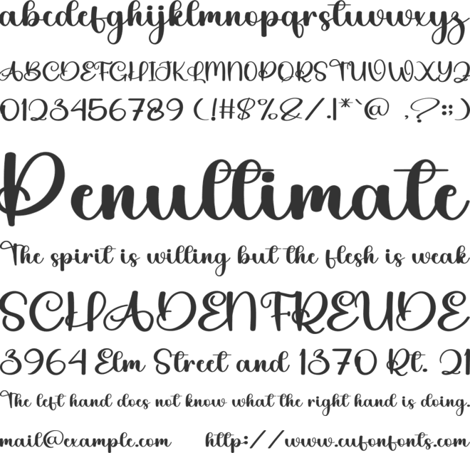 Flower Tropical font preview