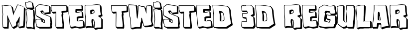 Mister Twisted 3D Regular font