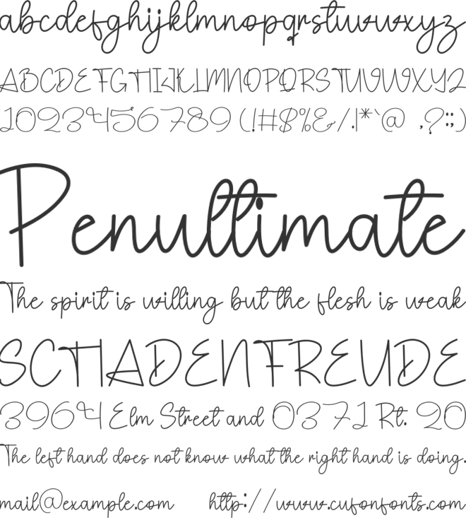 House Awesome font preview