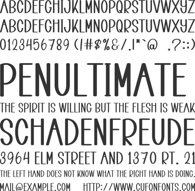 Magic Kitchen font preview