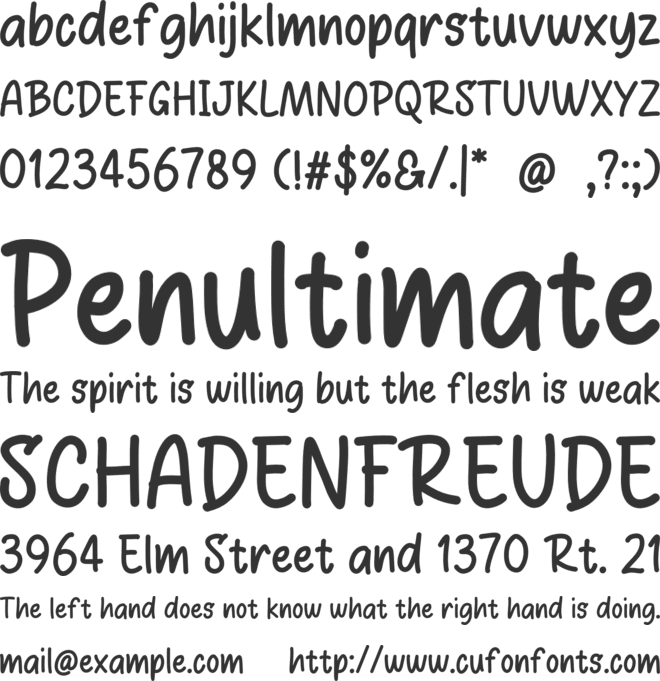 Good Diary font preview