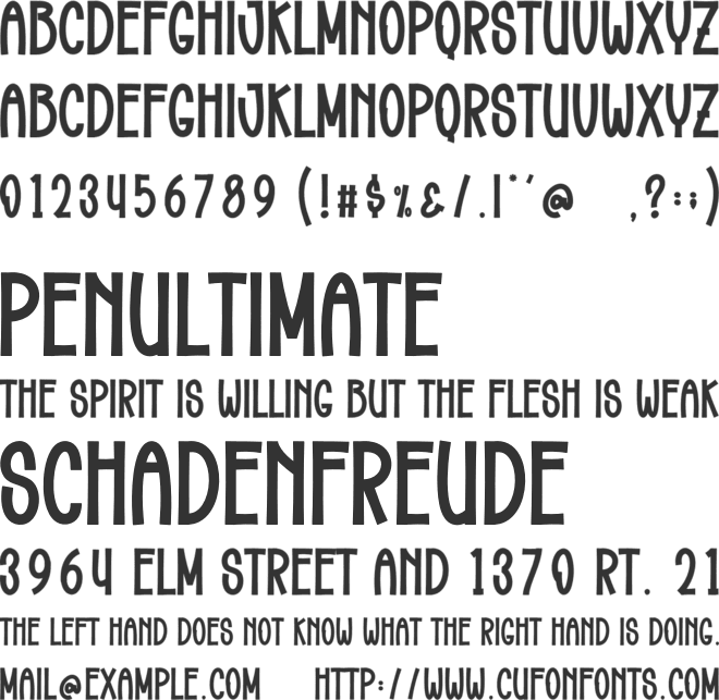 Monogram Background font preview