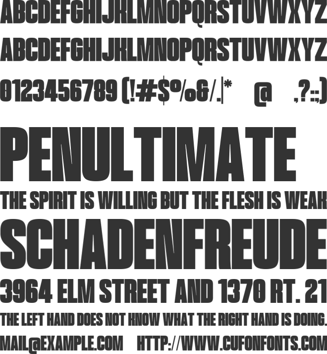 Opener font preview