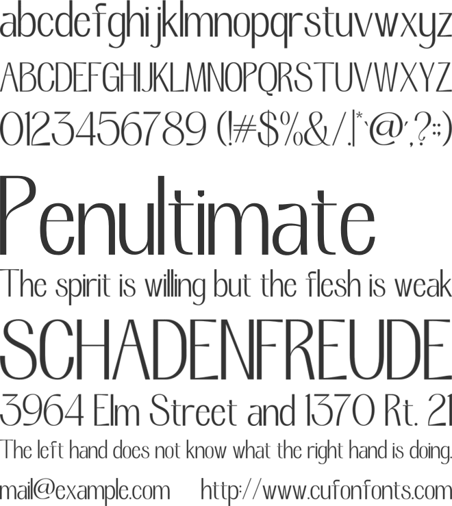 Grand Ronitta font preview