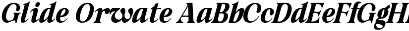 Glide Orwate font