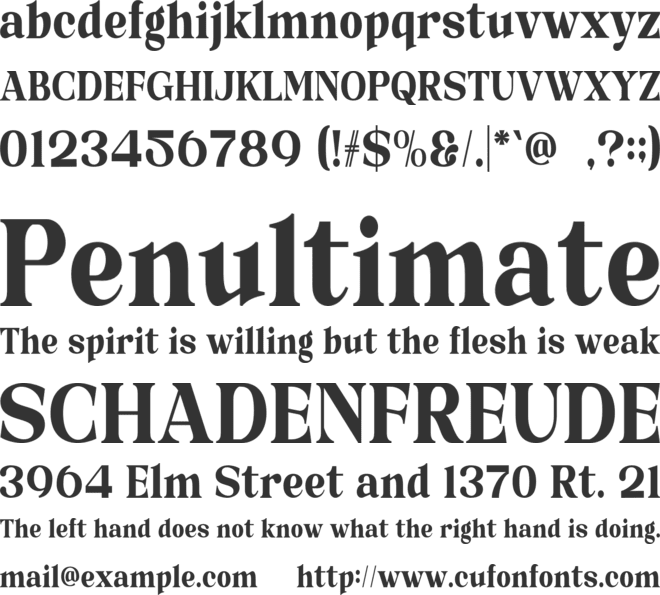 Glide Orwate font preview