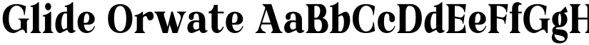 Glide Orwate font download