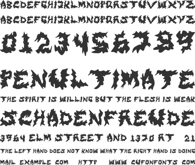 FT Fleshrift font preview