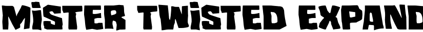 Mister Twisted Expanded Expanded font