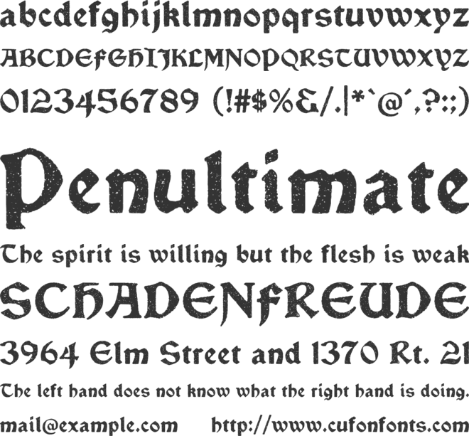 Vinque Antique font preview