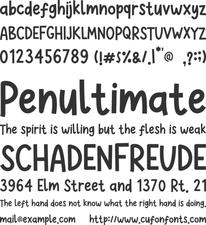 Kitten Paws font preview