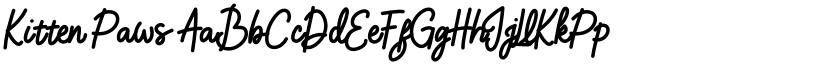Kitten Paws font