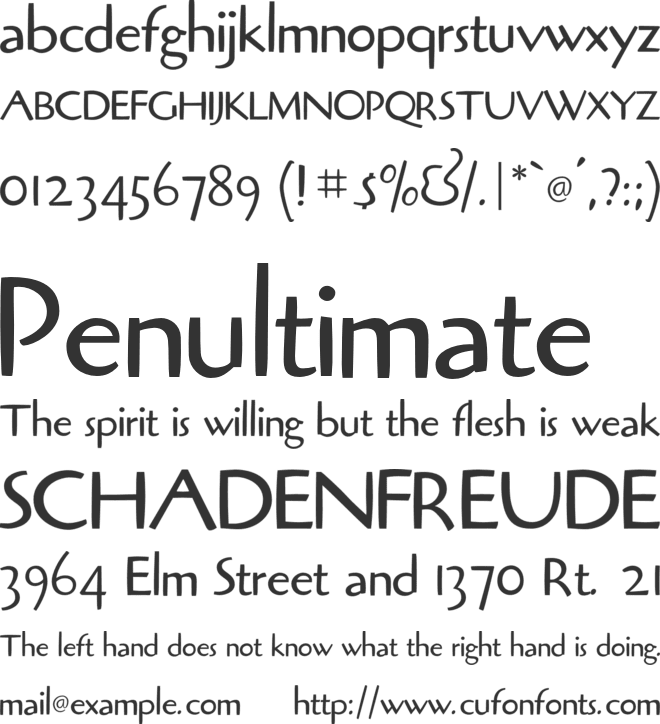 AIOzBrush font preview