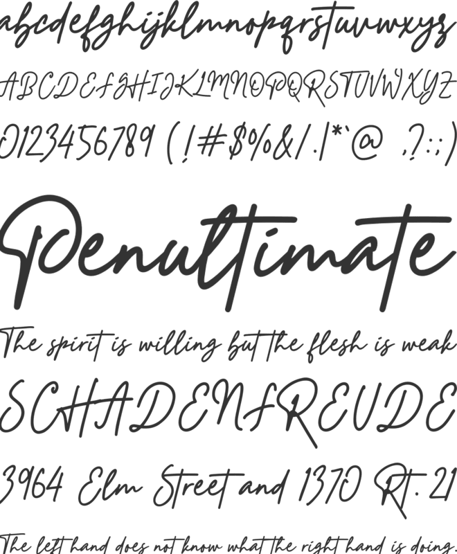 Sophie Airo font preview