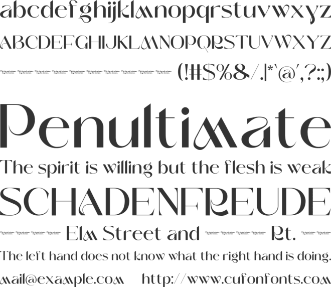 Makyes font preview
