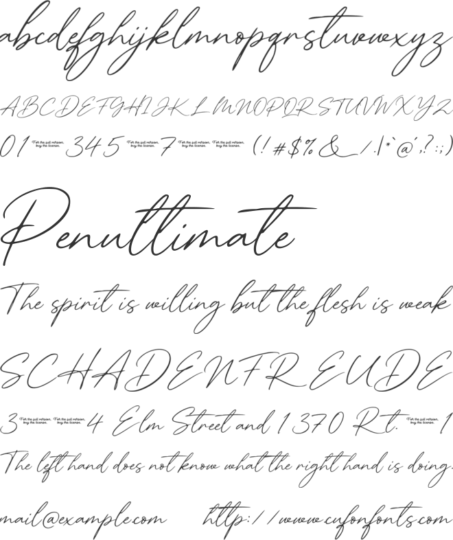 Mabriella font preview
